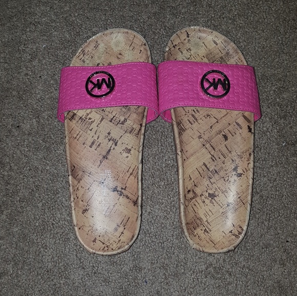 girls michael kors slides